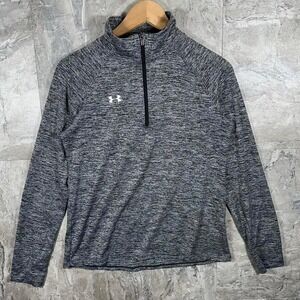 Under Armour HeatGear Quarter Zip Long Sleeve Pullover Women's Size Small Loose